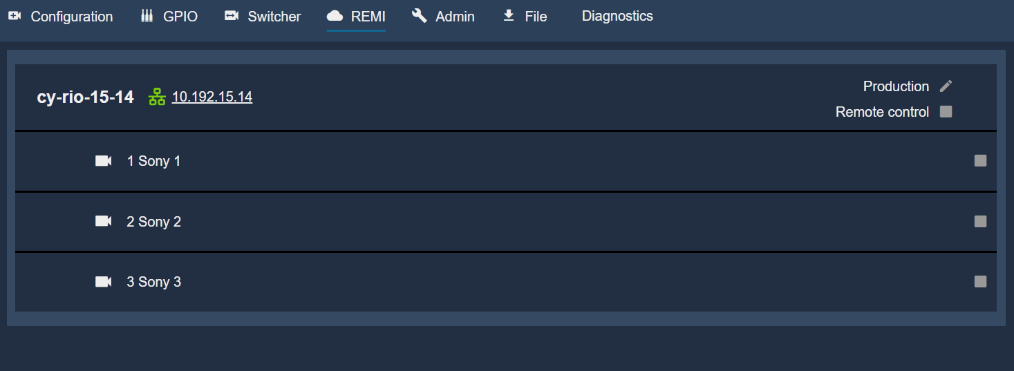 REMI Menu