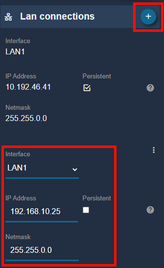 LAN Menu